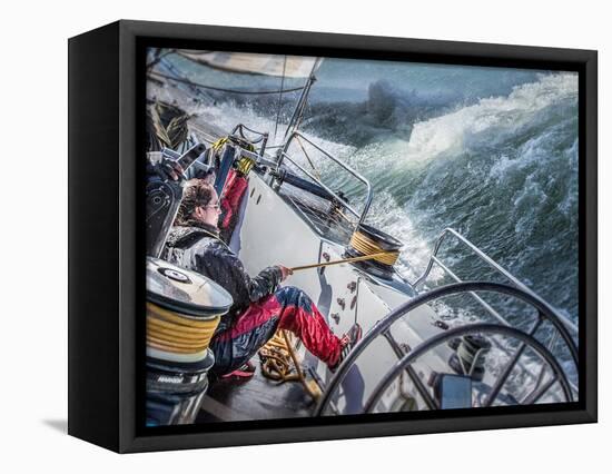 Storm in San Francisco Bay-Michael Delman-Framed Premier Image Canvas