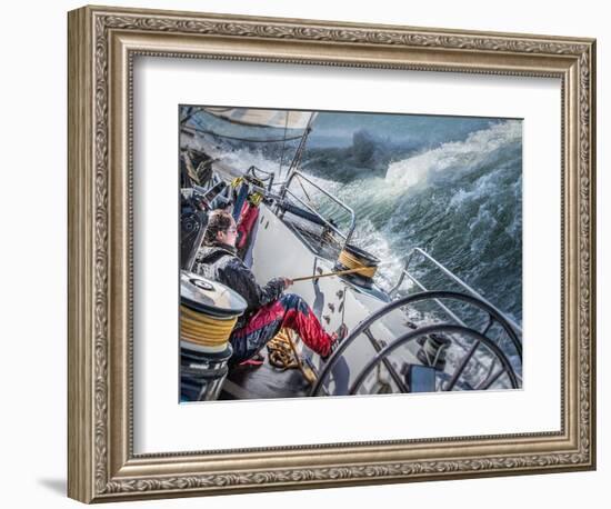 Storm in San Francisco Bay-Michael Delman-Framed Photographic Print