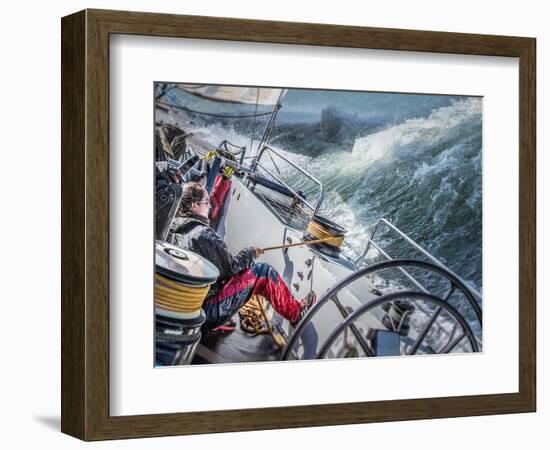 Storm in San Francisco Bay-Michael Delman-Framed Photographic Print