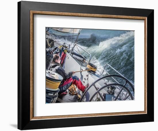 Storm in San Francisco Bay-Michael Delman-Framed Photographic Print