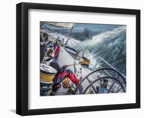 Storm in San Francisco Bay-Michael Delman-Framed Photographic Print