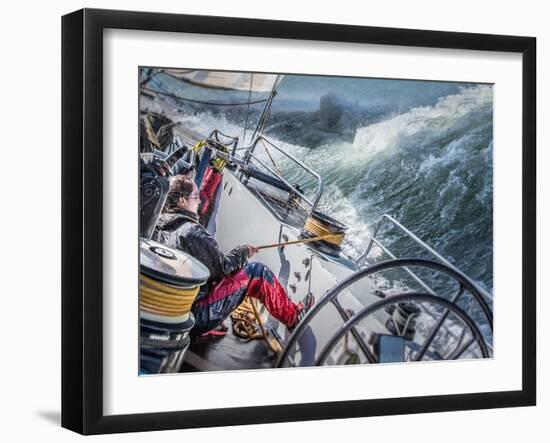 Storm in San Francisco Bay-Michael Delman-Framed Photographic Print