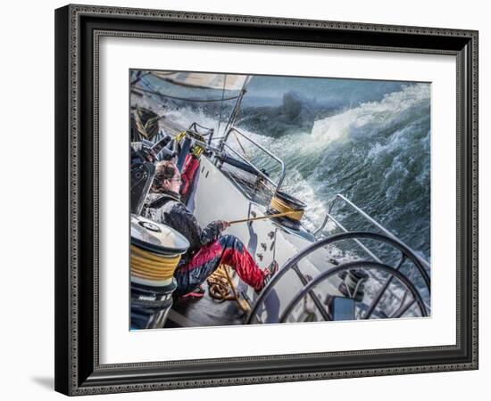 Storm in San Francisco Bay-Michael Delman-Framed Photographic Print