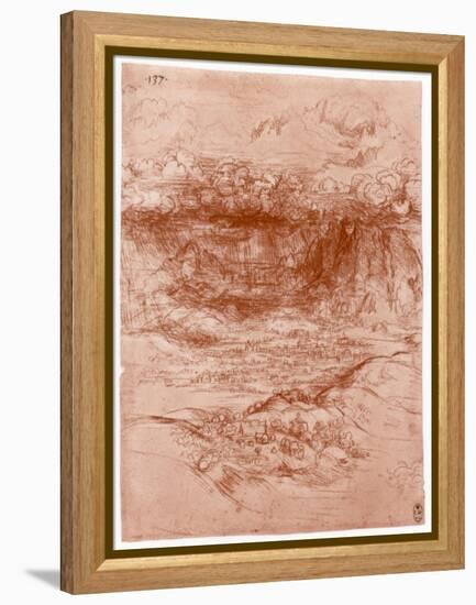 Storm in the Alps, C1503-1505-Leonardo da Vinci-Framed Premier Image Canvas