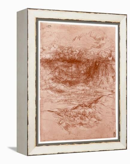 Storm in the Alps, C1503-1505-Leonardo da Vinci-Framed Premier Image Canvas