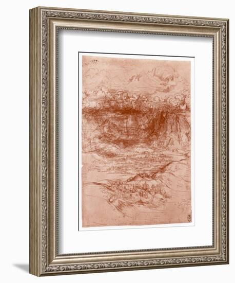 Storm in the Alps, C1503-1505-Leonardo da Vinci-Framed Giclee Print