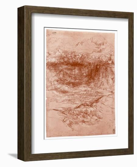 Storm in the Alps, C1503-1505-Leonardo da Vinci-Framed Giclee Print