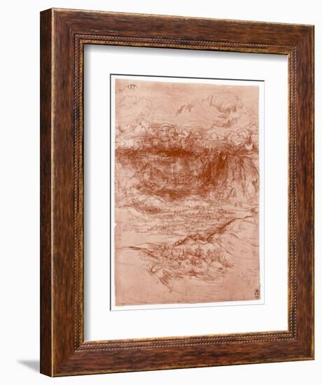 Storm in the Alps, C1503-1505-Leonardo da Vinci-Framed Giclee Print