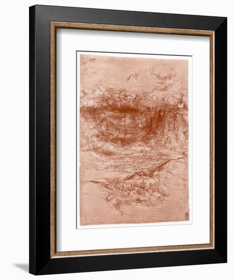 Storm in the Alps, C1503-1505-Leonardo da Vinci-Framed Giclee Print