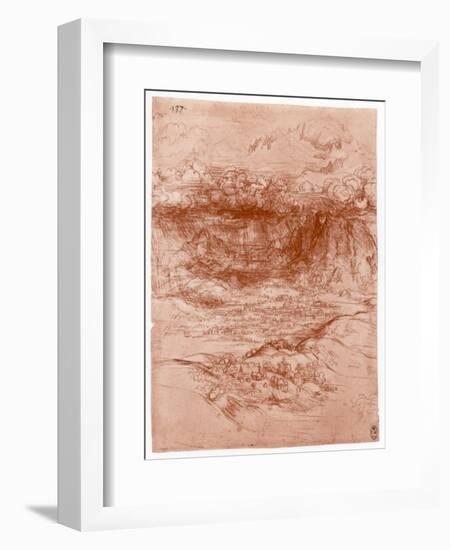 Storm in the Alps, C1503-1505-Leonardo da Vinci-Framed Giclee Print