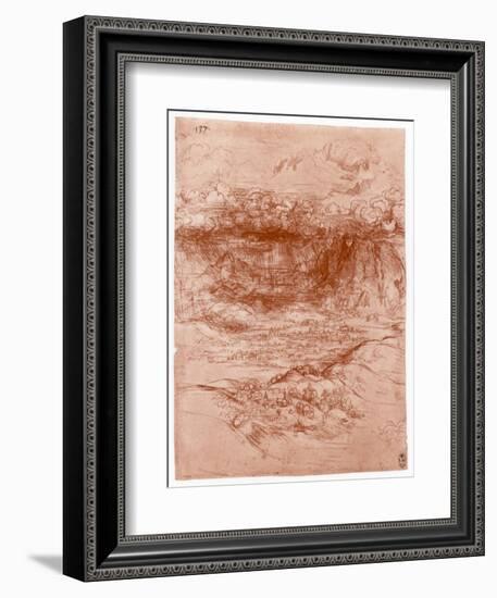 Storm in the Alps, C1503-1505-Leonardo da Vinci-Framed Giclee Print