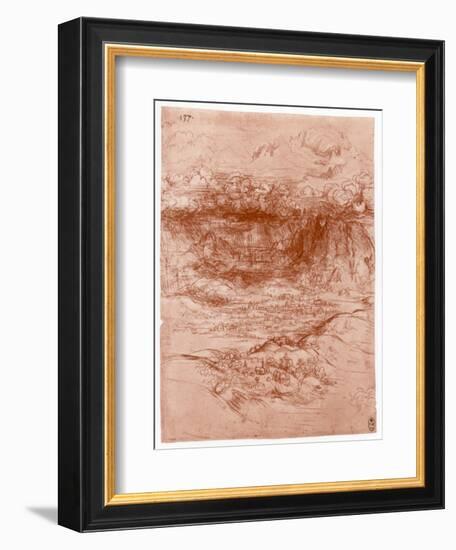Storm in the Alps, C1503-1505-Leonardo da Vinci-Framed Giclee Print
