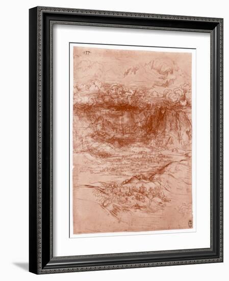 Storm in the Alps, C1503-1505-Leonardo da Vinci-Framed Giclee Print