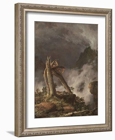 Storm in the Mountains, 1847 (Oil on Canvas)-Frederic Edwin Church-Framed Giclee Print