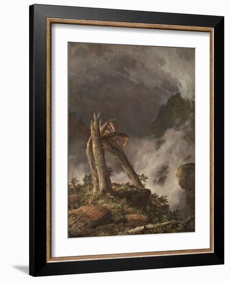 Storm in the Mountains, 1847 (Oil on Canvas)-Frederic Edwin Church-Framed Giclee Print