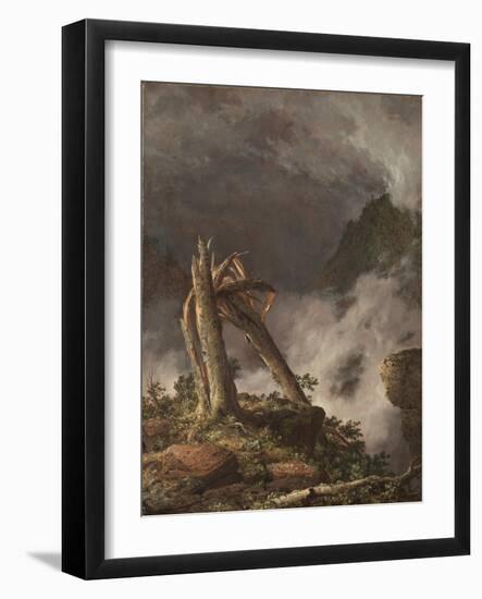 Storm in the Mountains, 1847 (Oil on Canvas)-Frederic Edwin Church-Framed Giclee Print