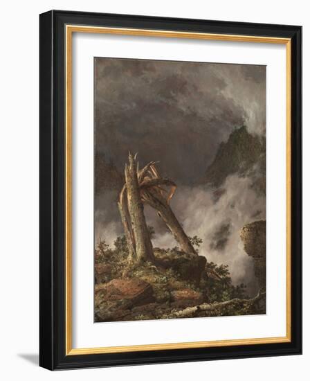 Storm in the Mountains, 1847 (Oil on Canvas)-Frederic Edwin Church-Framed Giclee Print