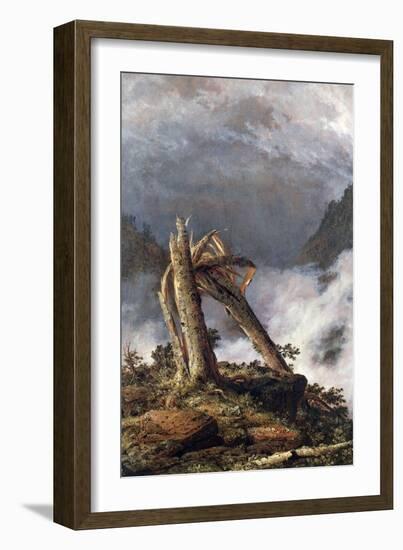 Storm in the Mountains-Frederic Edwin Church-Framed Art Print