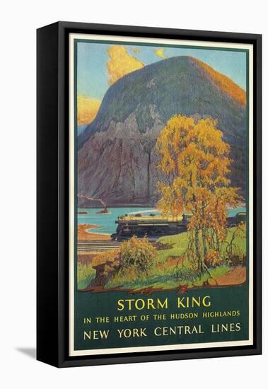 Storm King, New York Train Route-null-Framed Stretched Canvas