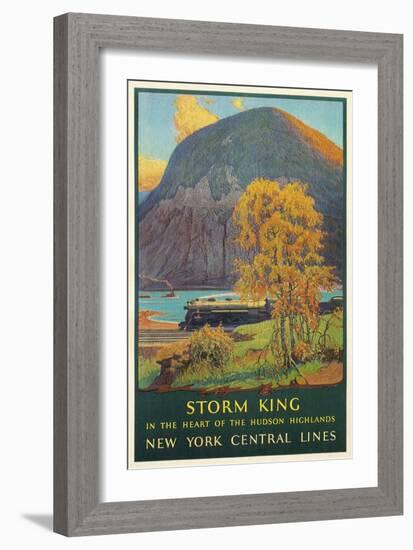 Storm King, New York Train Route-null-Framed Art Print