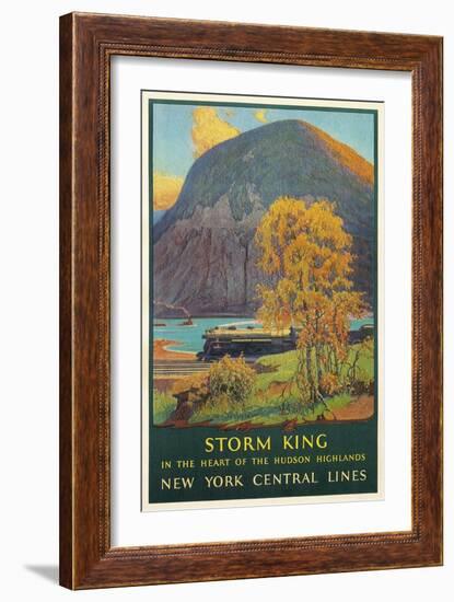 Storm King, New York Train Route-null-Framed Art Print