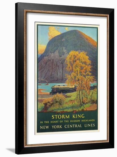 Storm King, New York Train Route-null-Framed Art Print