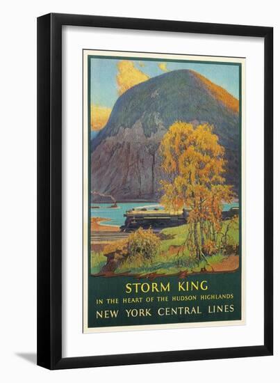 Storm King, New York Train Route-null-Framed Art Print