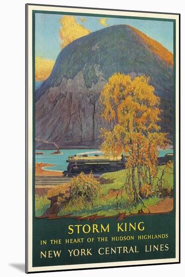 Storm King, New York Train Route-null-Mounted Art Print