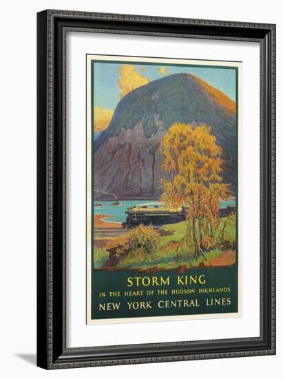 Storm King, New York Train Route-null-Framed Art Print