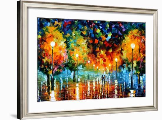 Storm Of Happiness-Leonid Afremov-Framed Art Print