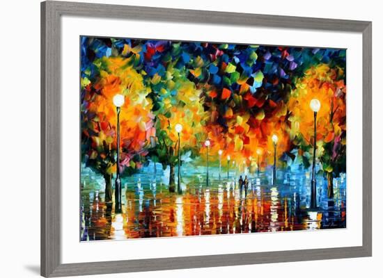 Storm Of Happiness-Leonid Afremov-Framed Art Print