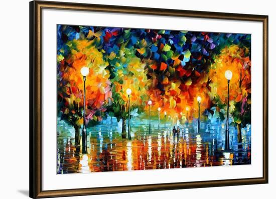 Storm Of Happiness-Leonid Afremov-Framed Art Print