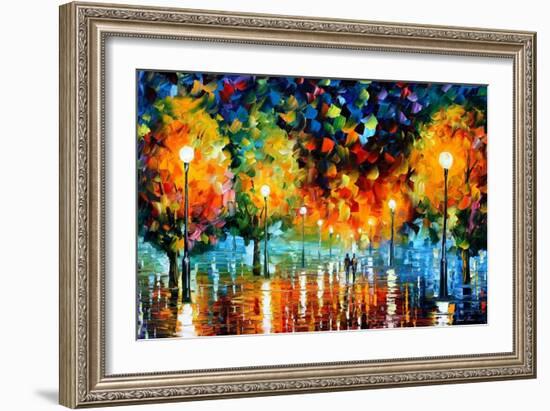 Storm Of Happiness-Leonid Afremov-Framed Art Print