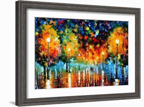 Storm Of Happiness-Leonid Afremov-Framed Art Print