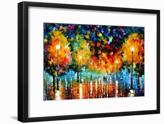 Storm Of Happiness-Leonid Afremov-Framed Art Print