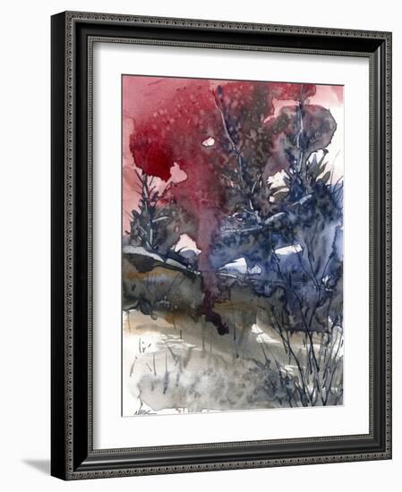 Storm Of Red-null-Framed Giclee Print