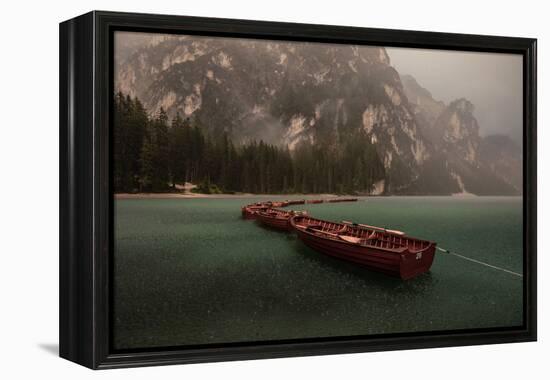 Storm on Braies-Marco Tagliarino-Framed Premier Image Canvas