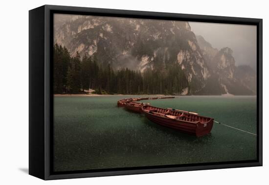 Storm on Braies-Marco Tagliarino-Framed Premier Image Canvas