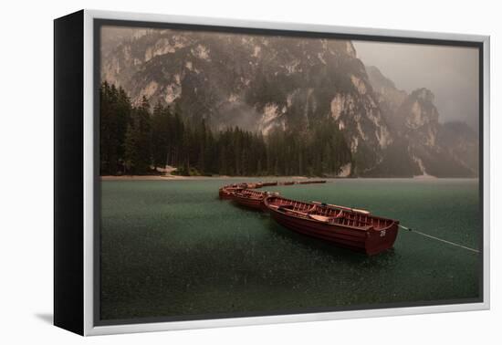 Storm on Braies-Marco Tagliarino-Framed Premier Image Canvas