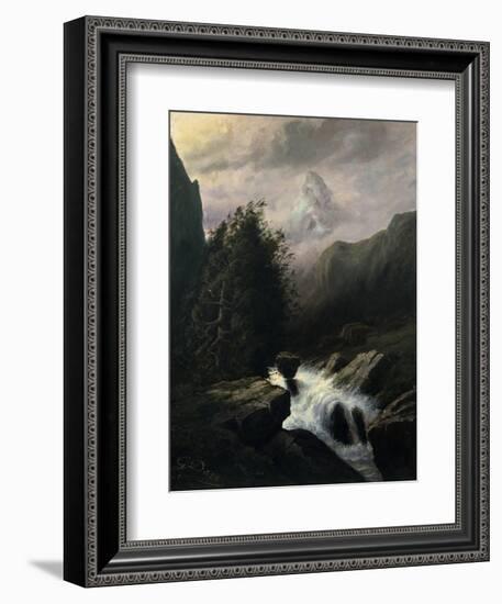 Storm on the Cervin Mountain, 19th Century-Gustave Dor?-Framed Giclee Print