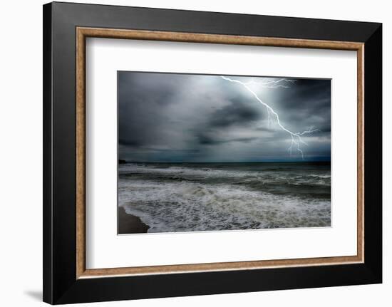 Storm on the Sea-null-Framed Art Print