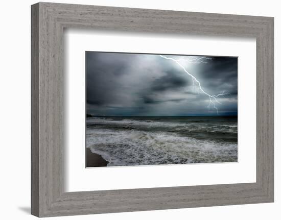 Storm on the Sea-null-Framed Art Print