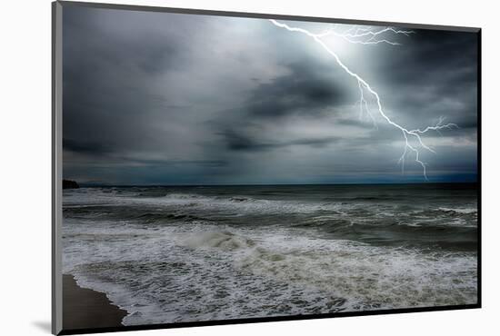 Storm on the Sea-null-Mounted Art Print