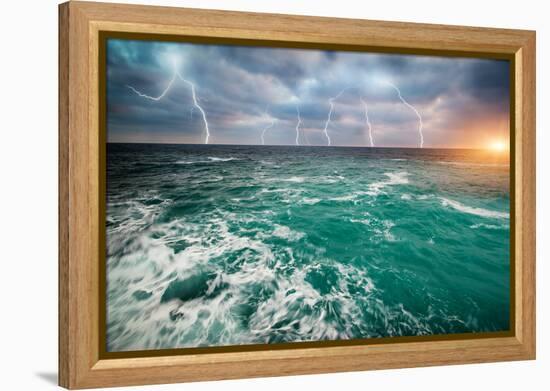 Storm on the Sea-Kashak-Framed Premier Image Canvas