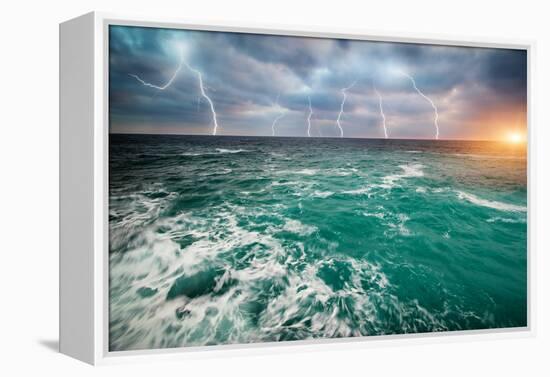 Storm on the Sea-Kashak-Framed Premier Image Canvas