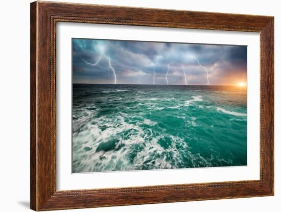 Storm on the Sea-Kashak-Framed Photographic Print