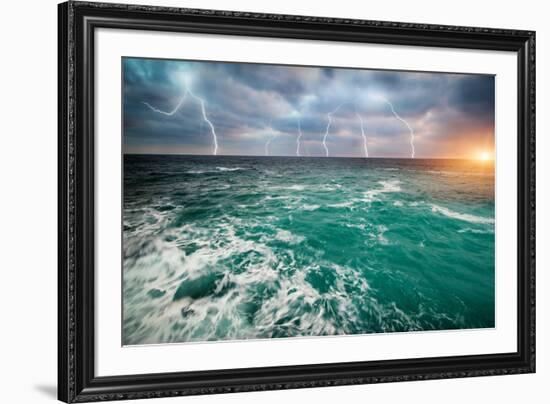 Storm on the Sea-Kashak-Framed Photographic Print