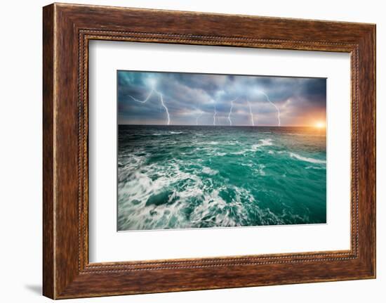 Storm on the Sea-Kashak-Framed Photographic Print