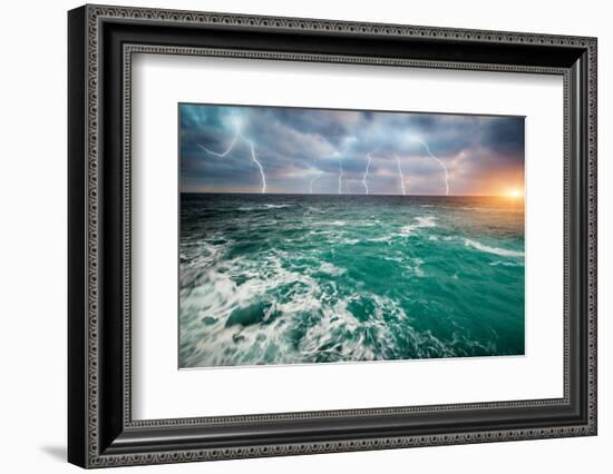 Storm on the Sea-Kashak-Framed Photographic Print