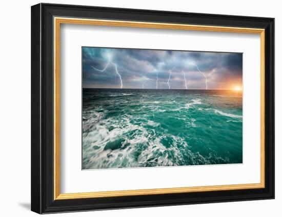 Storm on the Sea-Kashak-Framed Photographic Print